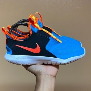 Nike Flex Runner “Blue Black Yellow Infrared” Women’s Running Sneakers” Size 7.5